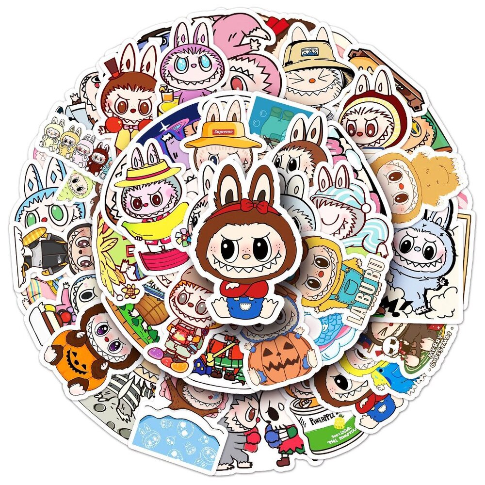 50pcs Labubu Stickers